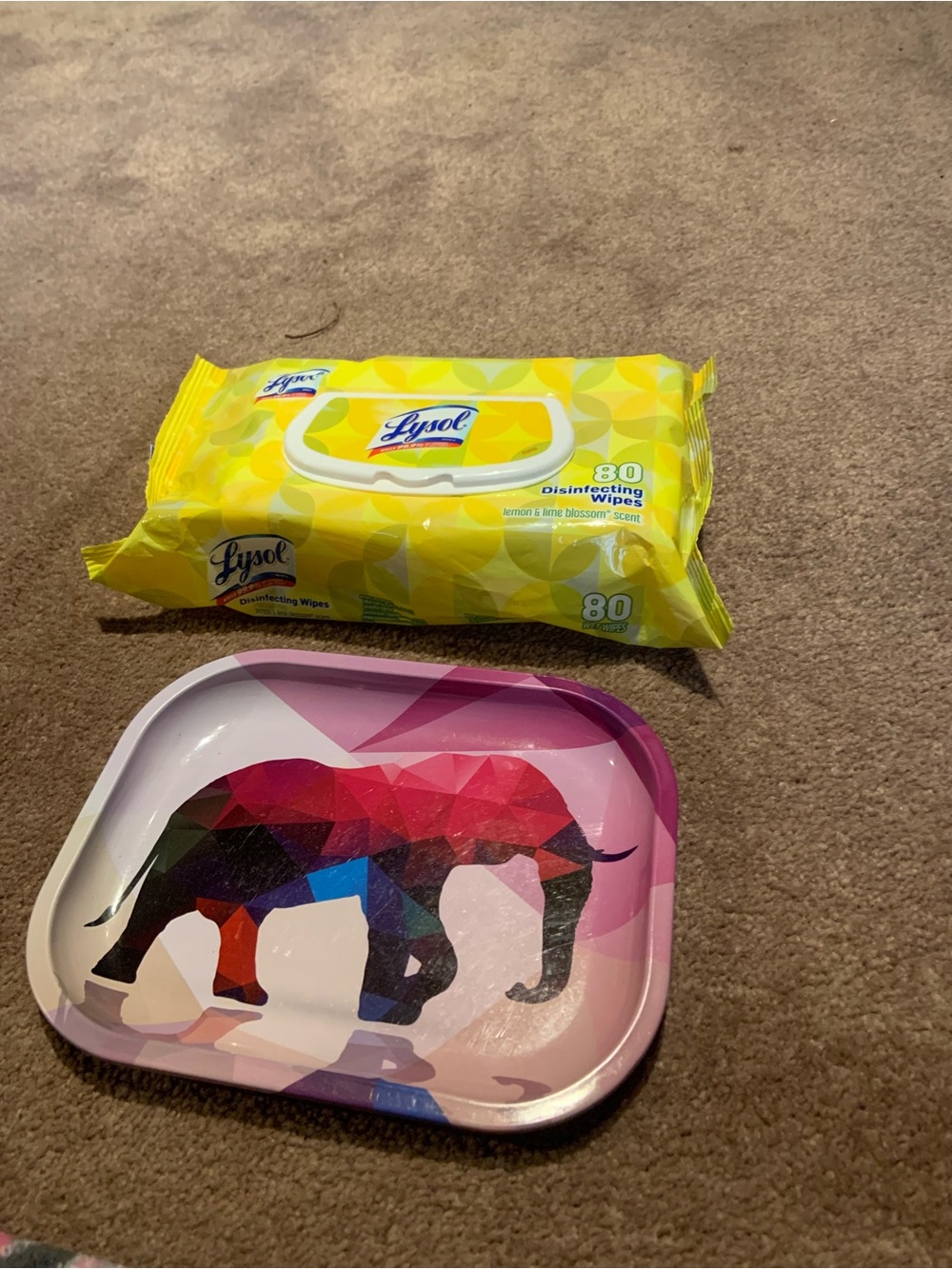 Geometric Multicolor Elephant Tray - Picture 4 of 5